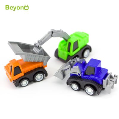 China Eco - Friendly Promotional Mini Small Plastic Pull Back Toy Truck For Boys for sale