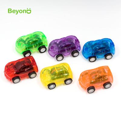 China Promotion Product Capsule Pull Back Small Transparent Toy Car for sale