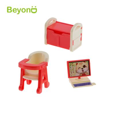 China 100% safe material plastic mini doll furniture for 3-5inch doll for sale