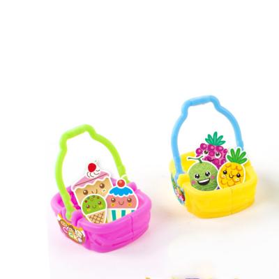 China Plastic Girl Play Set Toys Mini DIY Shopping Basket for sale