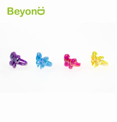 China Mini Toy Party Favor Kids Ring Toy Ring Plastic Butterfly Ring for sale