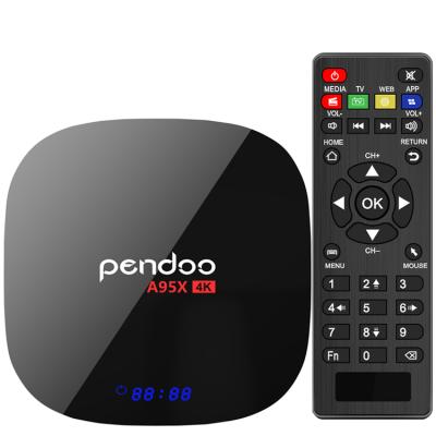 China New OEM/ODM design Pendoo A95X 4K s905w tv box 2gb 16gb android 8.1 tv box quad core 4k HD 2.4GHz wifi for sale