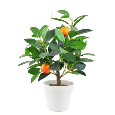 China Minimalist artificial orange trees for show room for sale