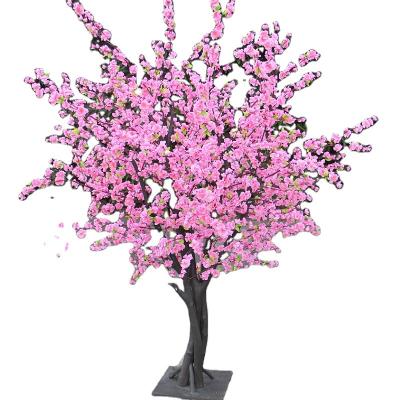 China Minimalist customization artificial peach blossom tree for mall decoration for sale