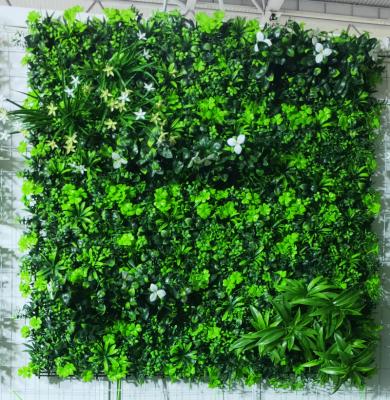 China Minimalist Outdoor UV Artificial Boxwood Papers 1m*1m Panel For Sale for sale