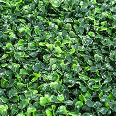 China Plastic Artificial Boxwood Panels Hedge Plant Privacy Hedge Topiary Sun Shielded Suitable For Garden for sale