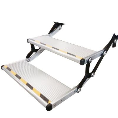 China Mainly Aluminum Electric Folding Caravan 12v Double Steps for sale