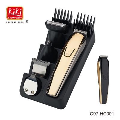 China Wholesale KIKI NEWGAIN Stainless Steel Blades 5 In 1 Haircut Barber Hair Trimmer For Man Cordless Clipper Set for sale