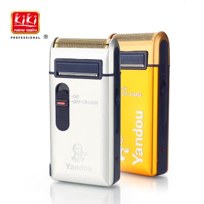 China YANDOU Single Blade Aluminum Silver Or Gold Color Trimmer Electric Rechargeable Automatic Shaver For Men for sale