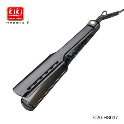 China KIKI NEWGAIN MCH Heater Adjustable Commercial Temperature Titanium Flat Iron Hair Straightener for Salon and Personal Use for sale