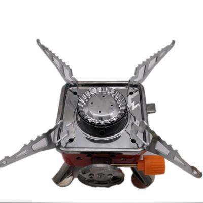 China Portable Folding Type Camping Vasca Head Manual Outdoor Square Small Stove Gas Stove for sale