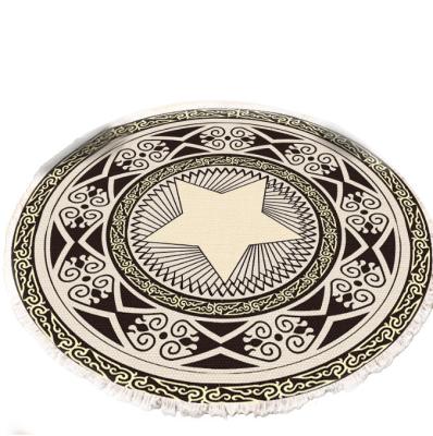 China Non-slip European national 80cm chair rug 80cm European national style round chair study living room bedroom household carpet door mat for sale