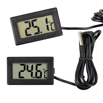 China Mini Digital Display Thermometer Aquarium Refrigerator Water Temperature Measurement Indoor Embedded Electronic Waterproof Thermometer for sale