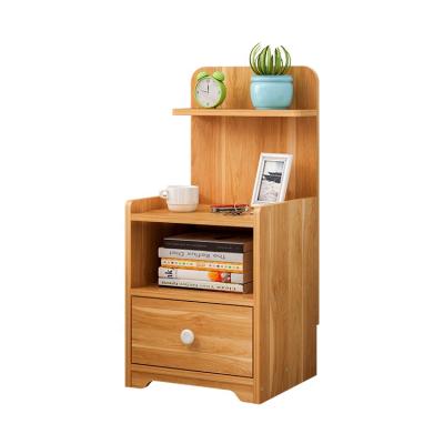 China 3 Drawer Single Drawer Bedside MDF Bedside Table Contemporary Style White Nightstand for sale