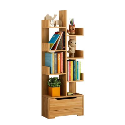 China Wholesale Bookcase 4 Tier PANEL Set MDF Easy Bookcase Design Wooden Bookcase for sale