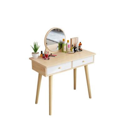 China Almirah Convertible Wooden Mirror Bedroom Dressing Table Simple Designs With Drawers for sale