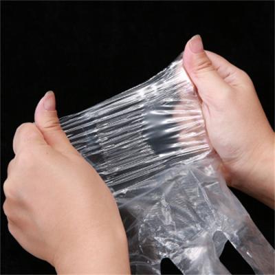 China Food Grade Disposable Food Service Gloves Plastic Crawfish Transparent PE Gloves for sale