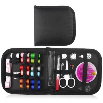 China Household Sewing Kit for Adults DIY Supplies Filled Sewing Organizer with Scissors Thimble Thread Sewing Needles Tape Measure 1 for sale