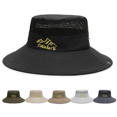 China Designer Logo Custom Printed 100% Cotton Summer Sun-resistant Camouflage Black Bucket Hat for sale