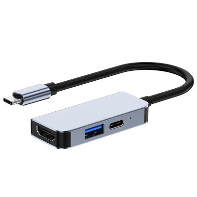 China Mobile Devices .desk computer ARK 3 in 1 4K HD 30Hz multifunctional mini usb 3.0 hub mac usb hub type-c docking station for sale