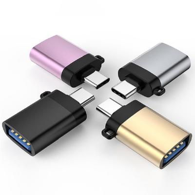 China Mobile Devices Computer ARK Aluminum Alloy Type-C Male to Female USB 3.0 OTG Data Transmission Fast Charging Adapter for sale