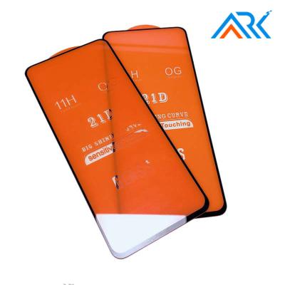 China 99% Transparent Full CoverTempered ARK 21D 9H Curved Glass Screen Protector For Xiaomi Note 10 Lite for sale