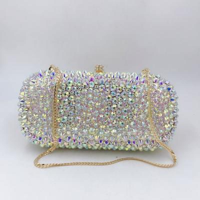 China Wholesale Expensive Fashion Handmade Diamond Handbags Beaded Crystal Rhinestone Purse Clutch Bag Evening Clutch Bag for sale