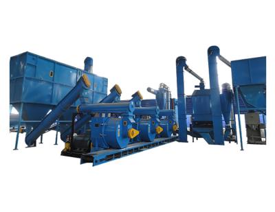 China Hotels Wood Pellet Making Machine / Complete Wood Pellet Production Line With CE Certificate for sale