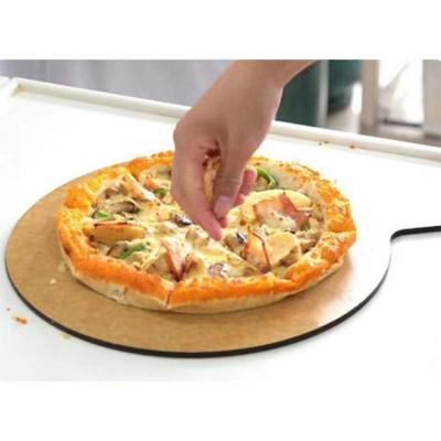 China Wholesale Wood Fiber restaurant viable round panel pizza cutting board maker chopper for sale