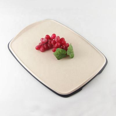 China Food Grade Dishwasher Safe Plastic Wheat Straw Non Slip Handle Cutting Board Sustainable Food Grade Chopper for sale