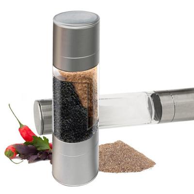 China Viable Manufacturers Wholesale Glass Chili Manual Pepper Grinder Stainless Steel Salt Grinder for sale