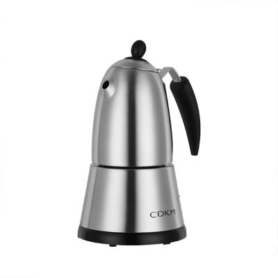 China Portable Coffee Maker Espresso Maker Mocha Pot Mocha Maker Stainless Steel Viable 3 Cups for sale