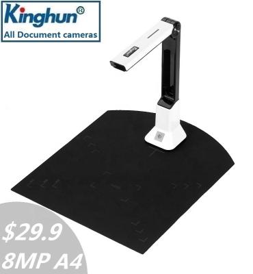 China Kinghun KC5M01 Scanning 8 Mega Pixel Portable Desktop A4 Mini High-speed Document Camera Scanner For School for sale