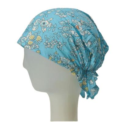 China Bandana Multifunctional Promotion Customized Durags Hip-pop Style Street Style Head Wear Durag For Men In Light Blue for sale