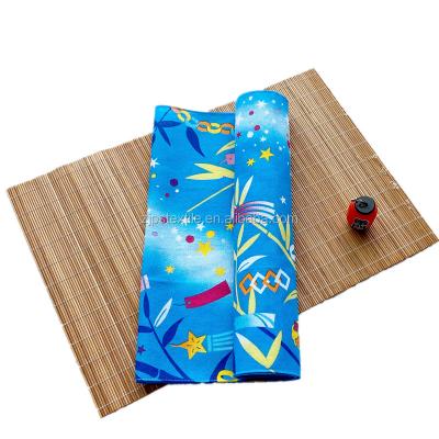 China Multifunctional Japanese polyester print hand bandana 90*30cm tenugui cotton patterned tablecloth tea towel for sale