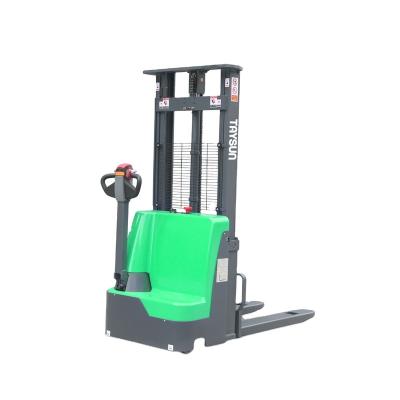 China Building Material Shops 3 Meters Lifting Truck Pallet Stacker Electric Stacking Forklift Walking Type for sale