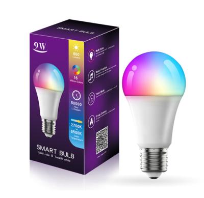 China Wholesale 1pcs Smart LED 9W Festival Cheap Light Bulb RGB Color Changing WIFI For Home Decoration for sale