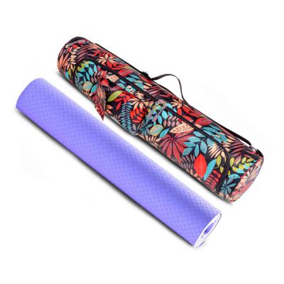 China Professional Non-Slip Canvas 5mm Wide Yoga Mat Natural Rubber Yoga Equipment For Men And Women Beginners for sale