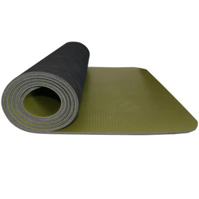 China PU + RUBBER PU and rubber yoga mat with environmental protection material for sale