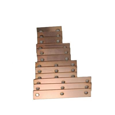 China Battery pack high quality made in china factory produce customized T2 red copper strip for prismatic cell soldering flat copper busbar for sale