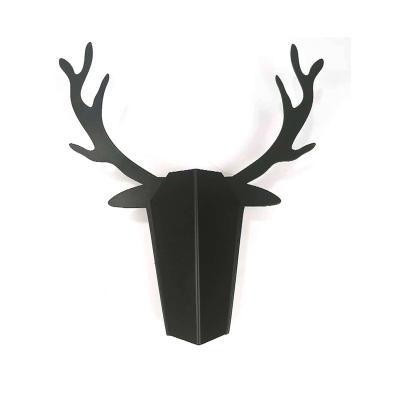 China Modern Nordic Creative Indoor Bedroom Living Room Iron Deer Head Lighting Design Wall Light G9 LED Wall Lamp Indoor Light for sale