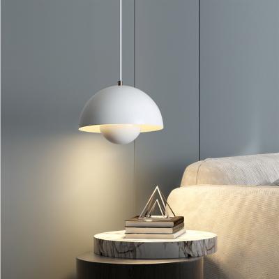 China Modern Danish Bar Table Lamp Chandelier Designer Pendant Lamp Nordic Simple Creative Simple Head Semicircle Polished Hanging Light for sale