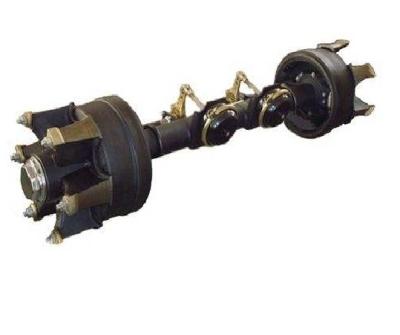 China Heavy Duty Trailer Part Truck Part Trailer Axles With 6 Spoke Wheel Hub for sale