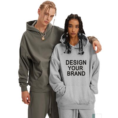 China Waterproof Wholesale 100% Cotton Unisex Oversized Hoodies Printing Custom Hoodie Blank Embroidered Plain Sweater Pullover Custom Hoodies for sale