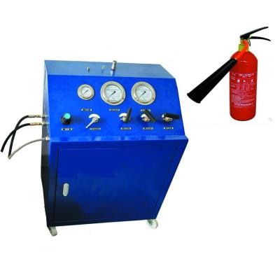 China Food Safty Easily Operate Automatic Dry Power Fire Extinguisher Nitrogen Filling Charing Machine for sale