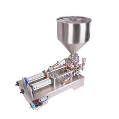 China Wholesale Price 42.5kg Stainless Steel Double Head Food Filling Machine Semi-automatic Double Head Liquid Filling Machine for sale