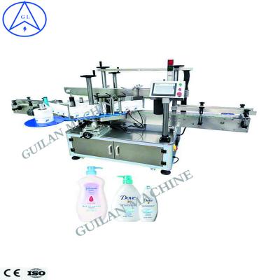 China Suit for semi automatic round bottle double side around oil square digital plastic glass bottle wine water adhesive label printing machine for sale