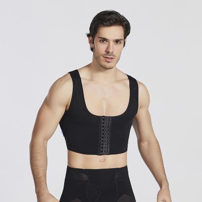 China QUICK DRY Men's Underwear Body Shaper Shirt Men's Elastic Sculpting Vest Slimming Shirt Shapewear for sale