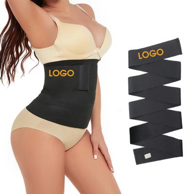 China Antibacterial Women Body Shapewear Wrap Waist Trainer Slimming Belt Belts Tummy Control Tummy Free Waist Belt for sale