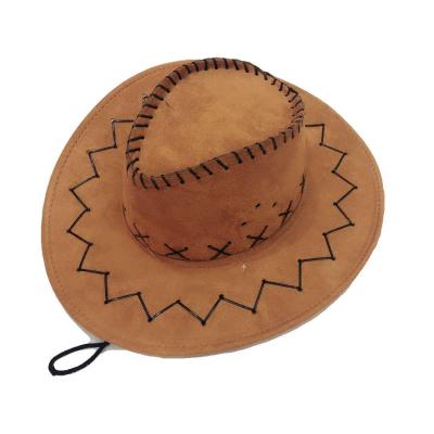 China Western Cowboy Hats Man of Hats Hard Hat Popular Fast Yellow Suede Cowboy Delivery for sale